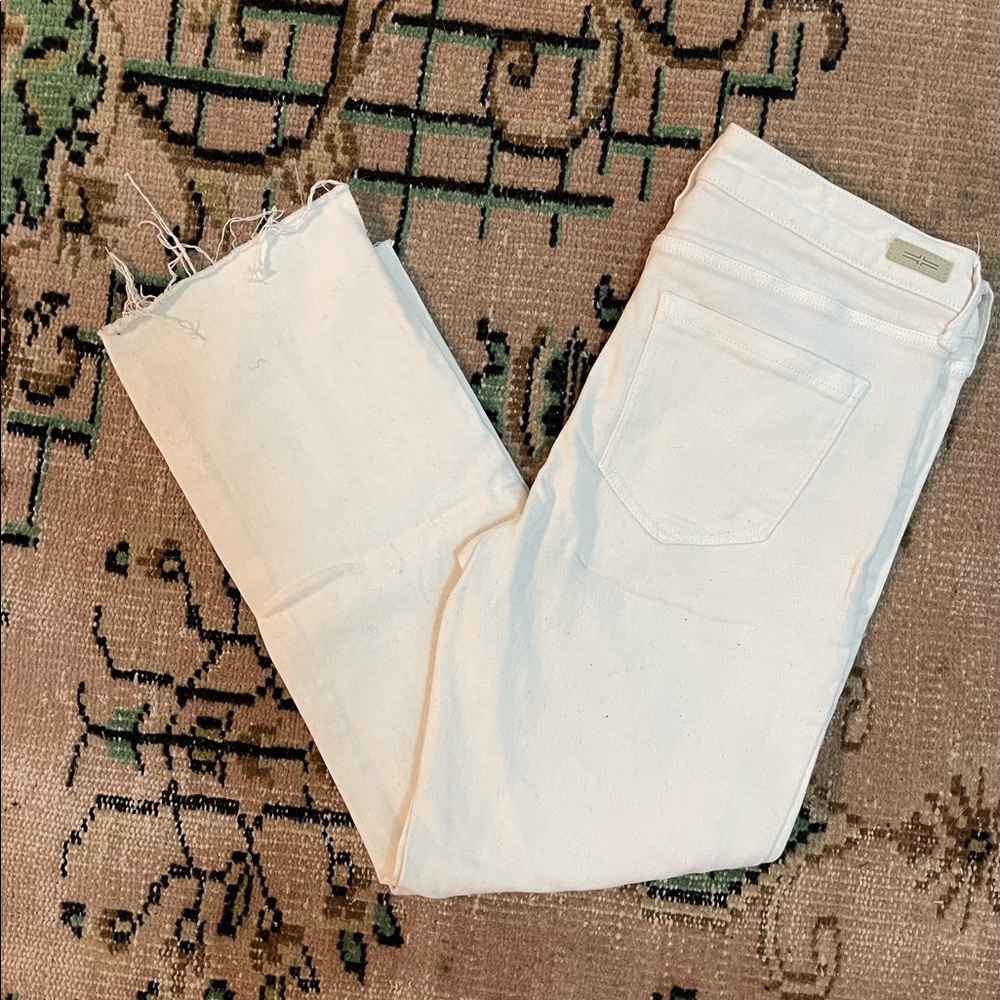 White cropped Jeans